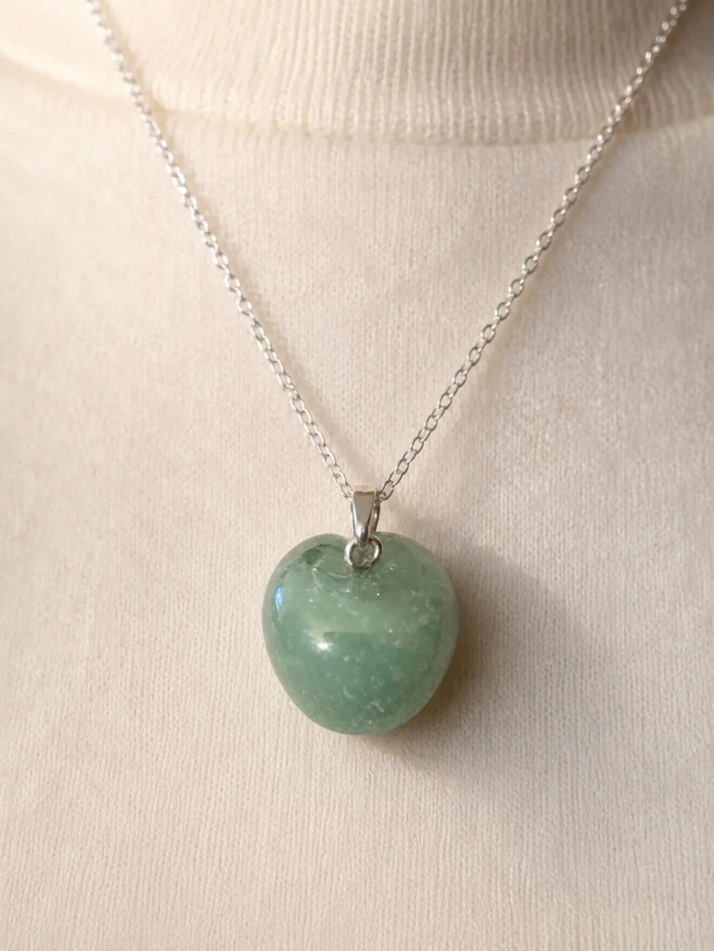 Green Aventurine Apple Necklace Pendant (Chain NOT included)